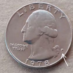 1978  D  Quarter with error 