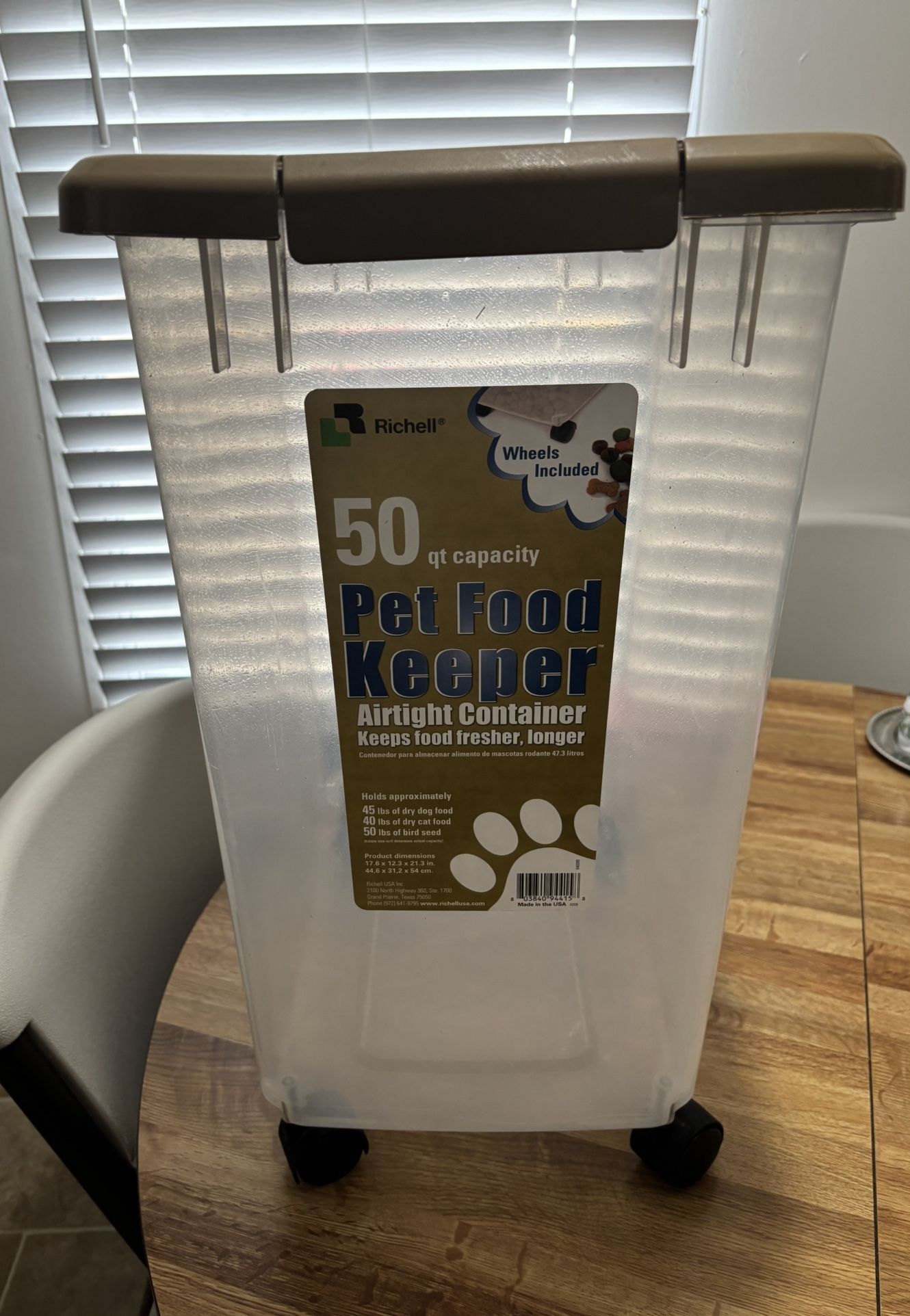 Pet Food Storage Container