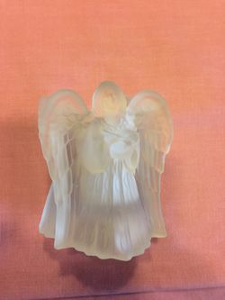 Angel crystal candle holder $7