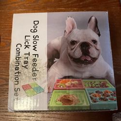 Dog Slow Feeder And Lick Tray 