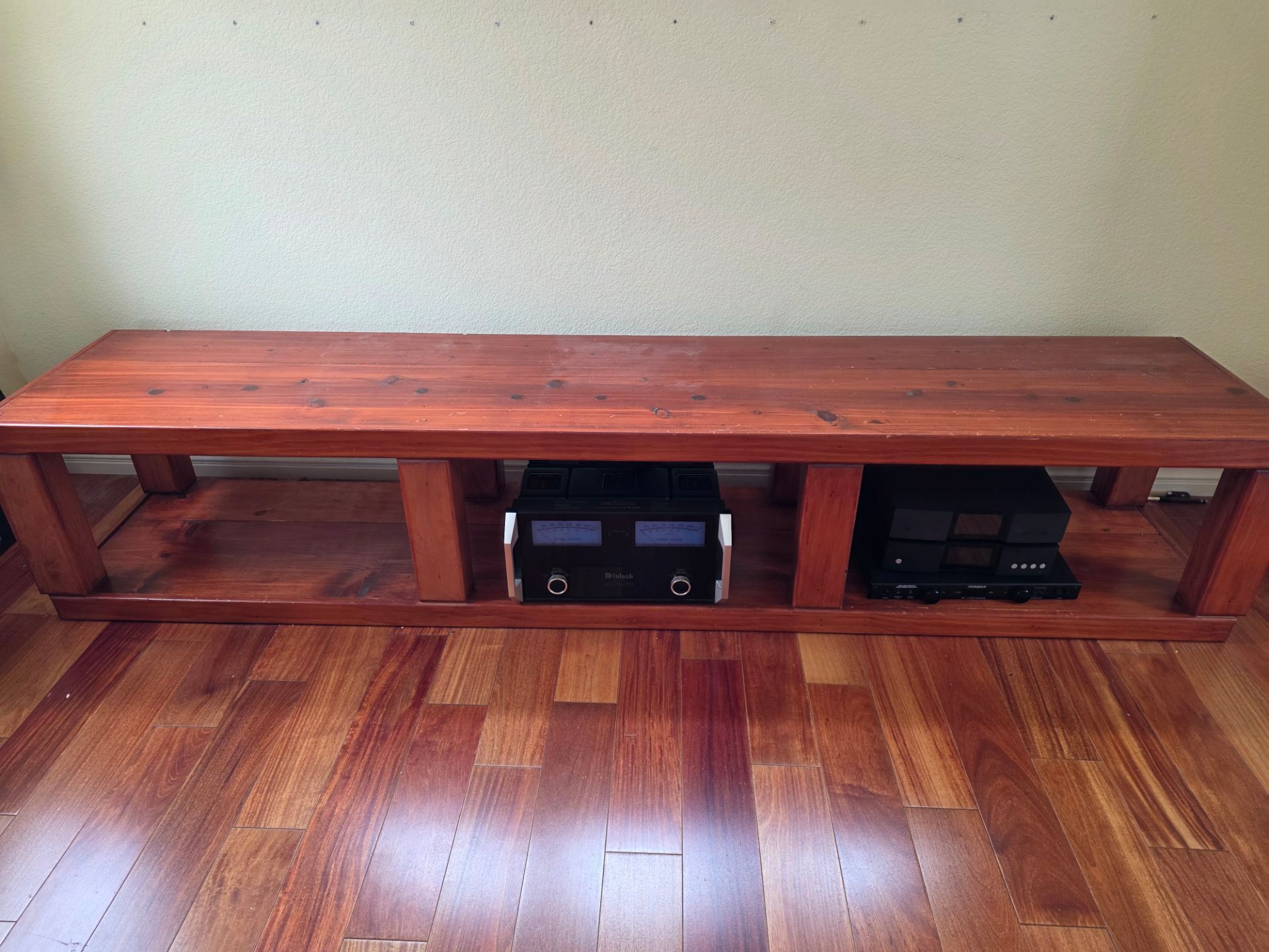 Free heavy duty all-wood TV stand /entertainment center