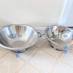 2 Big Colanders 