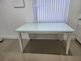 Table and Glass On top