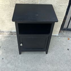 Small Black Nightstand 