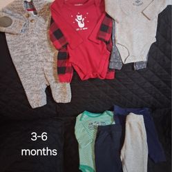 3-6 MONTHS BABY BOY WINTER CLOTHES (ROPA PARA NIÑO BEBE TALLA 3-6 MESES)