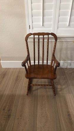 Vintage Children’s wood rocking chair