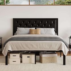 Queen Size Bed Frame and Mattress