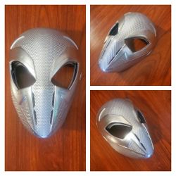 Custom Platnium Chrome Spiderman🕷Miles Morales Wearable Mask With Straps>great 4 Holloween>entertainment>🚘 & More>Shipping 📦 Available