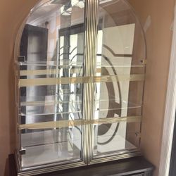 Glass Display Cabinet With Light Down Part Available Separate Or Together 