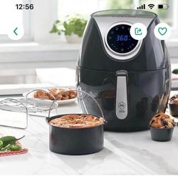 Princess House Air fryer Brand New & 4 Glass Wine Glass cups