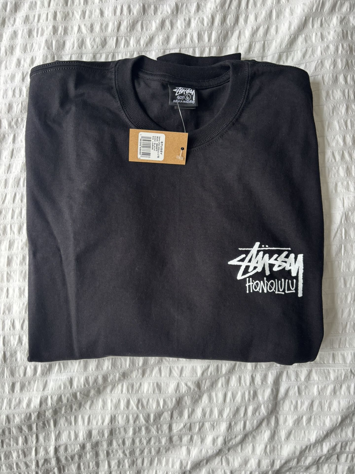 Stussy Honolulu Long Sleeve Shirt Black Sz. L New Authentic