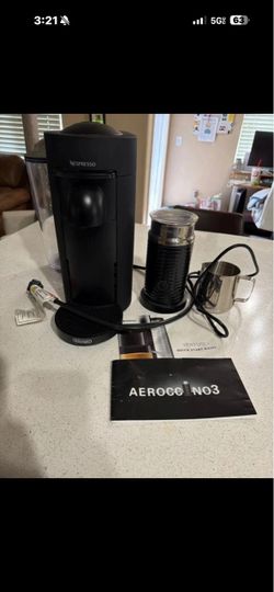 Nespresso Vertuo Plus with Aeroccino3 Milk Frother