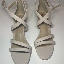 IDiFU Women’s High Heels Size 9 | Striped 3in Open Toe Shoe