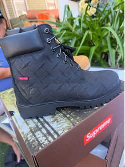 Supreme Timberland size 8.5 black new drop!