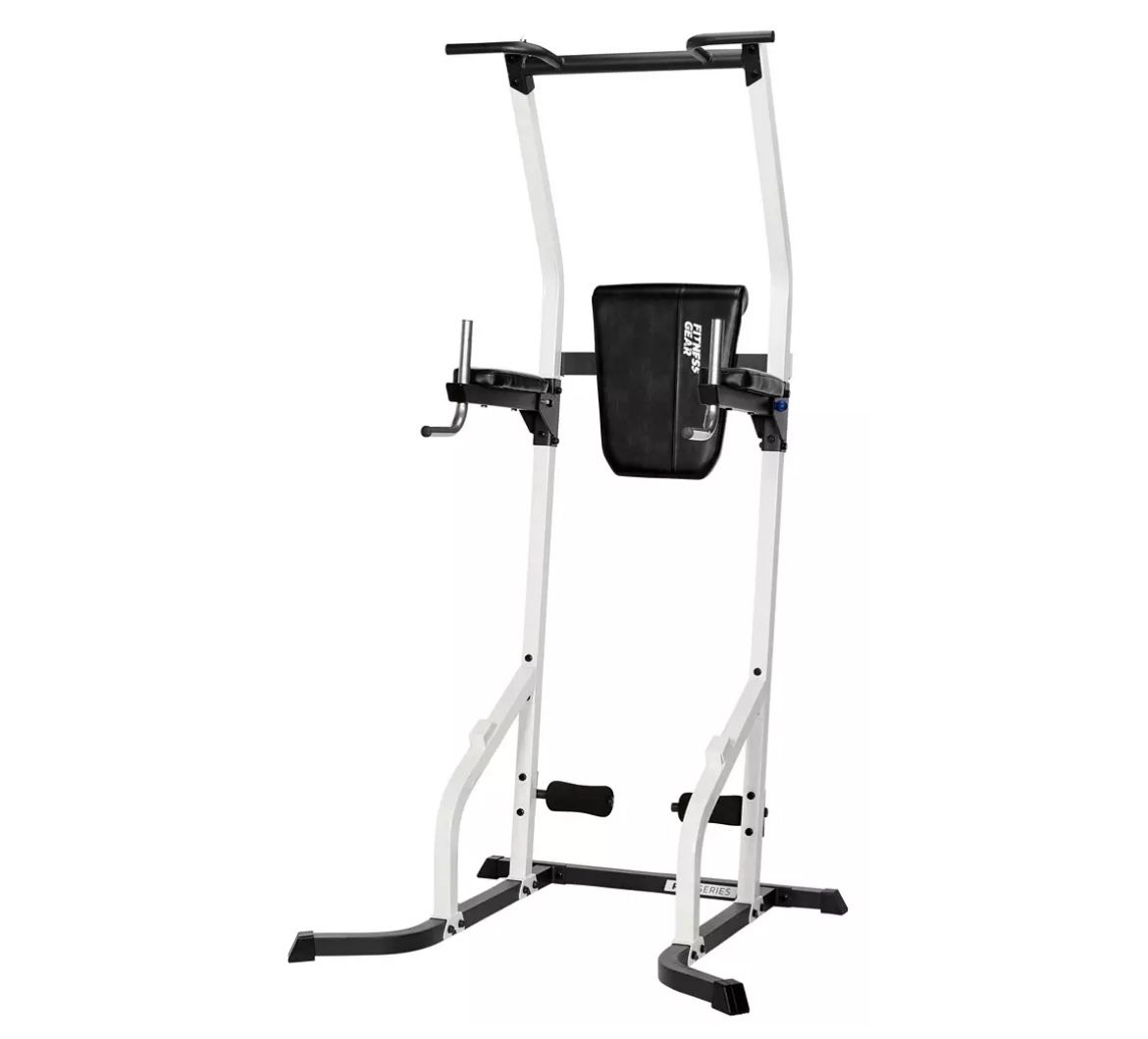 Fitness Gear Pro Power Tower, Home Gym, Push-ups, sit-ups, chin-ups, tricep dips, verticle knee raises, exercise equipment  