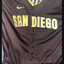 Men's Authentic San Diego Padres #23 Fernando Tatis Jr Brown Jersey Size 52 XL $40