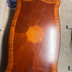 wood living room table