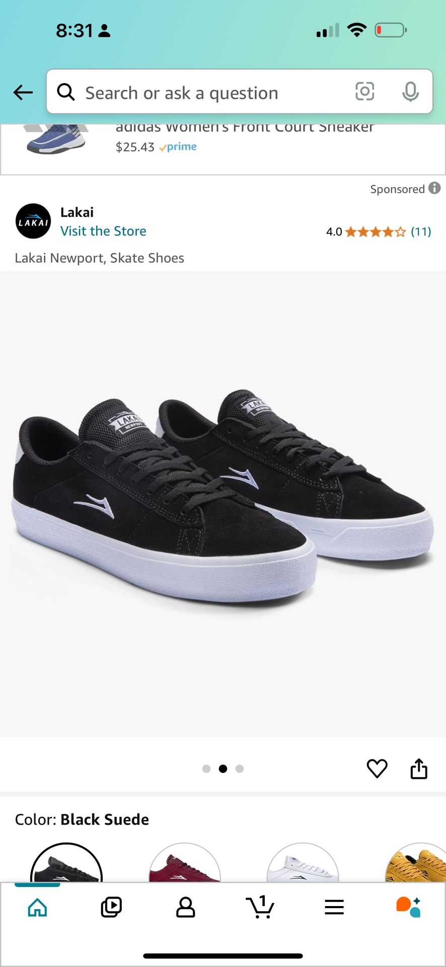 Lakai Newport, Skate Shoes size 9 $45