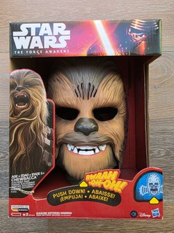 FS: STAR WARS Movie Roaring Chewbacca Wookiee Sounds Mask, Funny GRAAAAWR Noises, Sound Effects, 5+