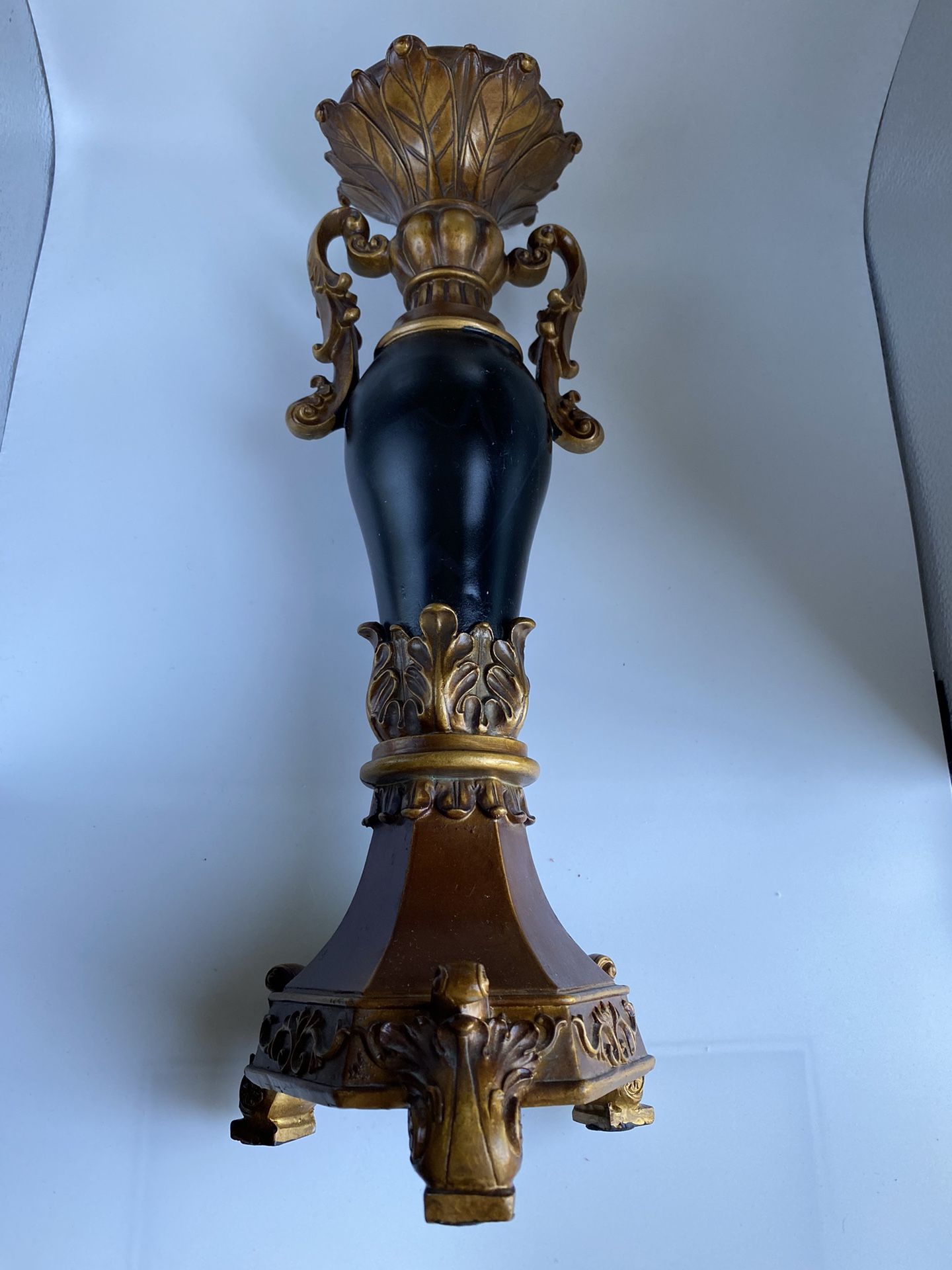 Vintage Ok Lighting Candle Holder With Candle, 14”