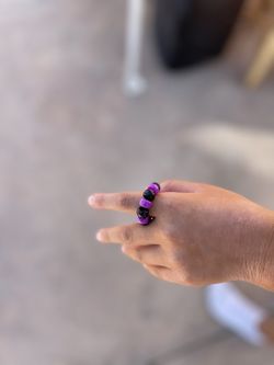 Beaded Ring By Midnight Jewelry (My Daughters Creations)