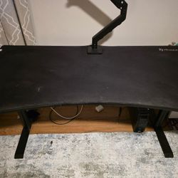 Arozzi Arena-NA-Pure-Black Arena Gaming Desk, Pure Black