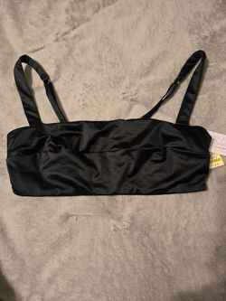 Auden Black satin bralette