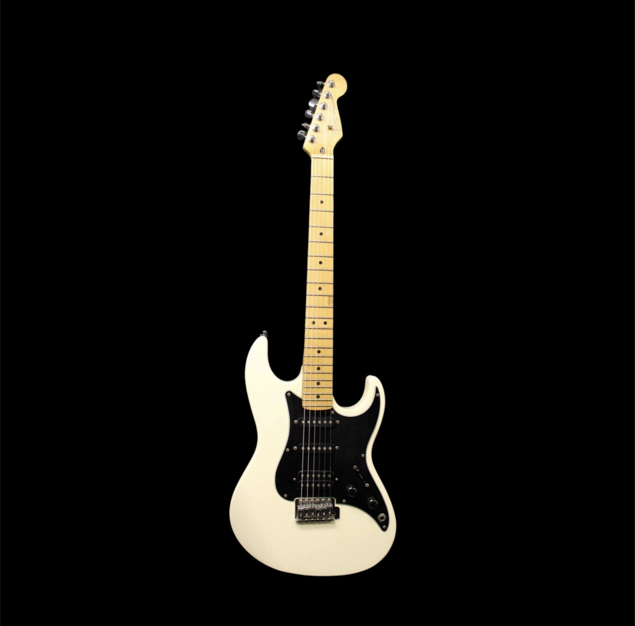 Fender Prodigy USA Electric Guitar With Maple Fretboard - white with black