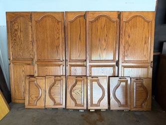 ~ SOLID OAK CABINET DOORS ~