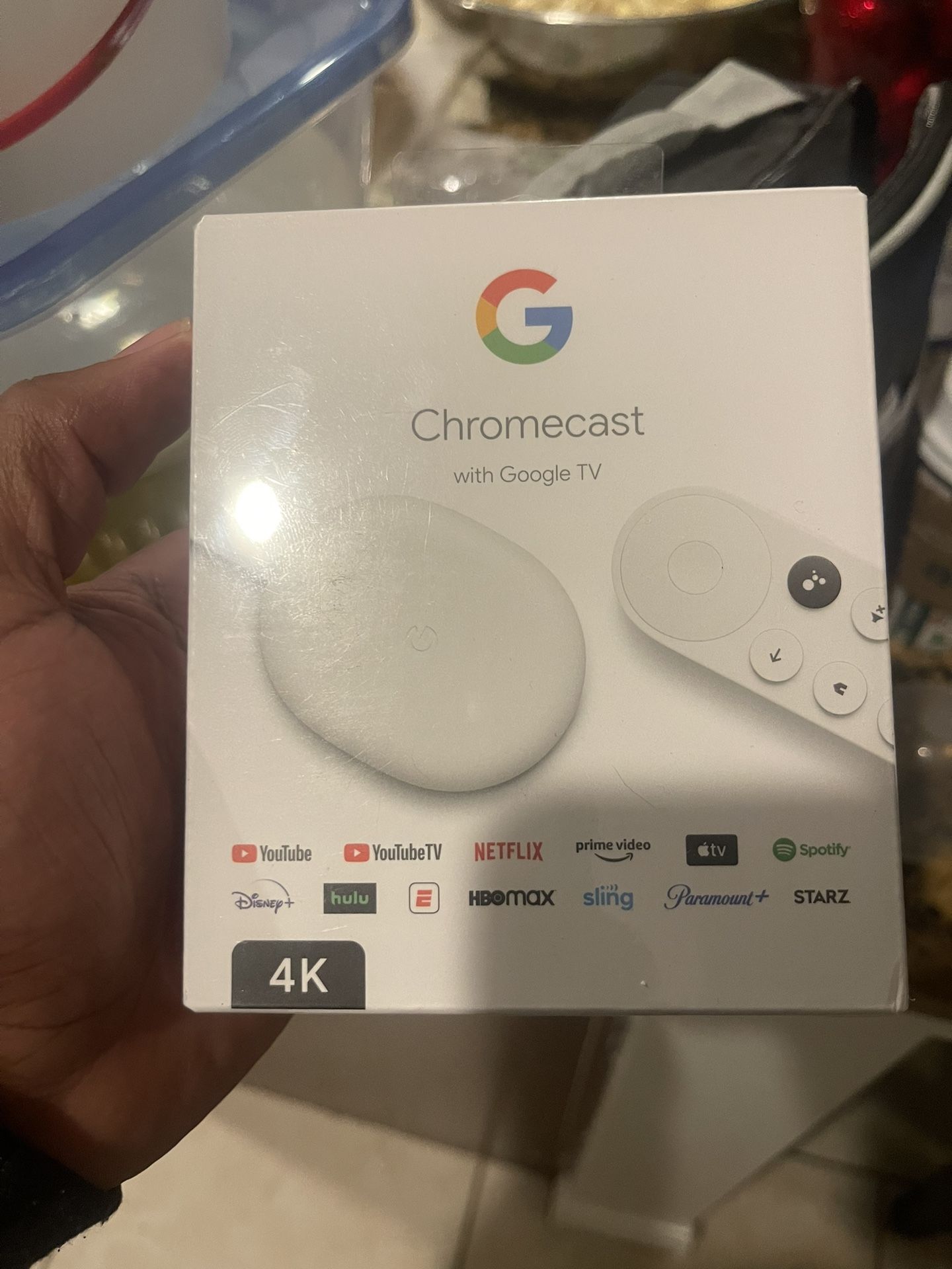 Chromecast with Google TV (4K)- Streaming Stick Entertainment 