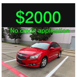 2016 Chevy Cruz No Credit Application 