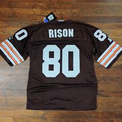 Throwback Cleveland Brown Andre Rison Starter Deadstock Size Large With Tags Vintage 