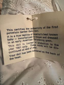 1981 Atlanta Novelty Gerber Baby