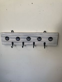 Wooden Beer Bottle Key Holder 