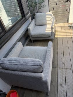 Modern grey chairs