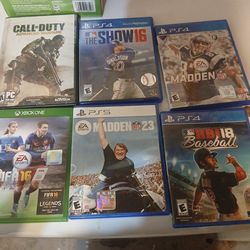 Ps5 ps4 Xbox 1 and pc games