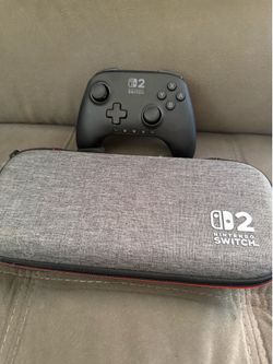 Nintendo Switch 2 controller and carrying case