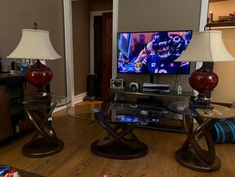 Glass Top Coffee and End Table Set