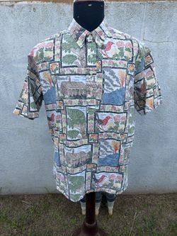 Vintage Reyn Spooner Dietrich Varez Hawaiian Print Shirt Men's XL