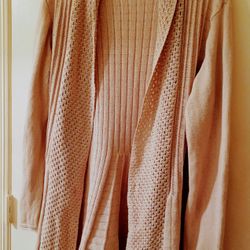 Ladies XL Elementz Long & WarmCardigan Sweater 