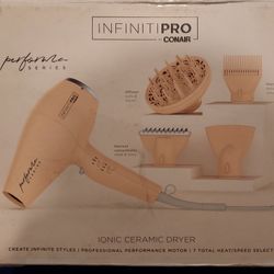 InfinitiPro Ceramic Hairdryer (By CONAIR) in Dusty Rose