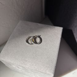 925 Sterling Silver Hoop Earrings 