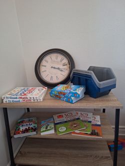 Bookshelf Bibles Storage Clock SET $3 (For All Items Together )