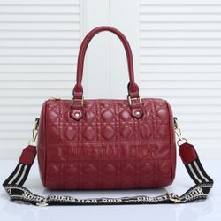 Red Mini Duffle Purse 