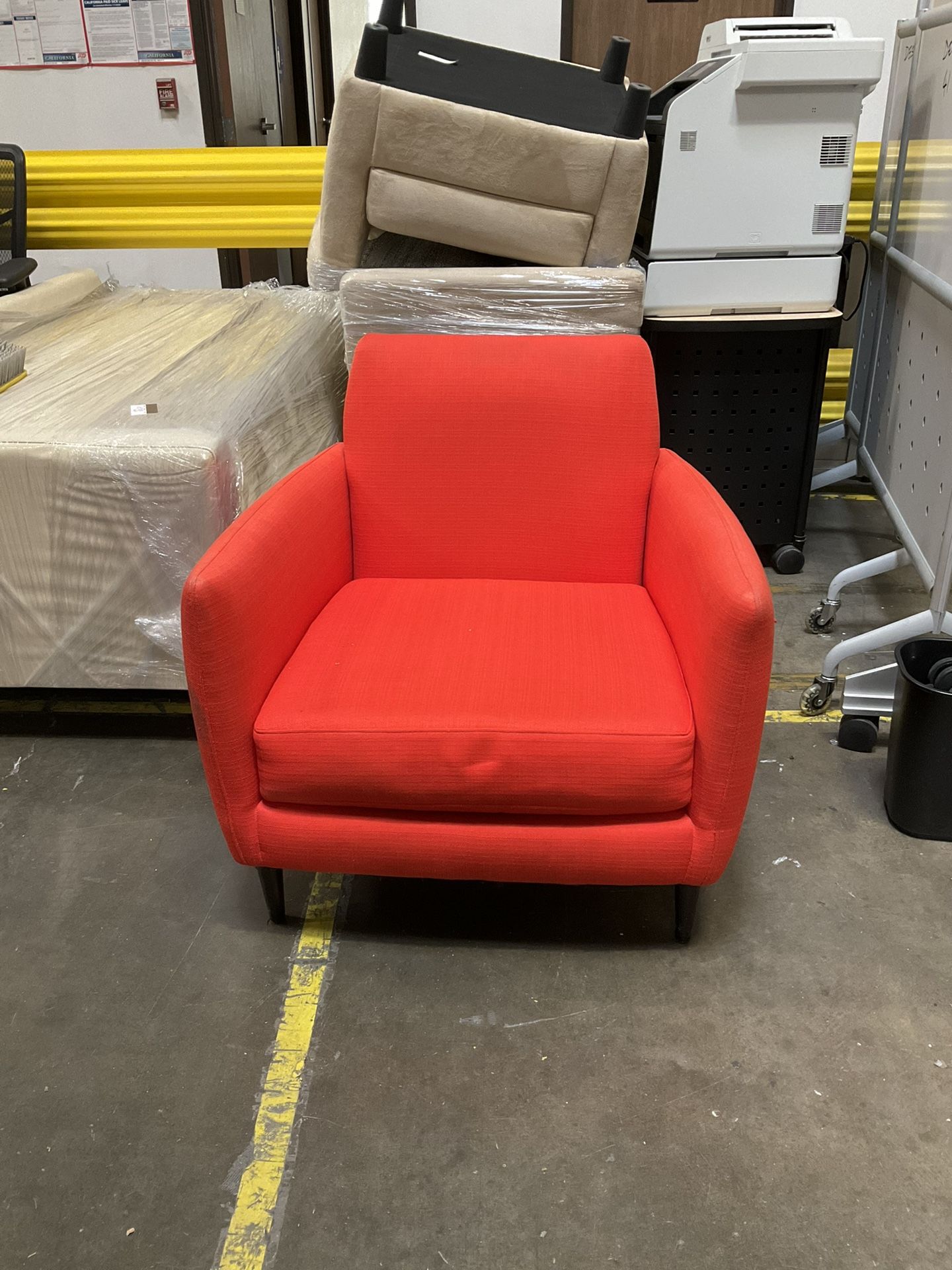 Red Lounge Chair