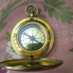 Antique Brass Compass