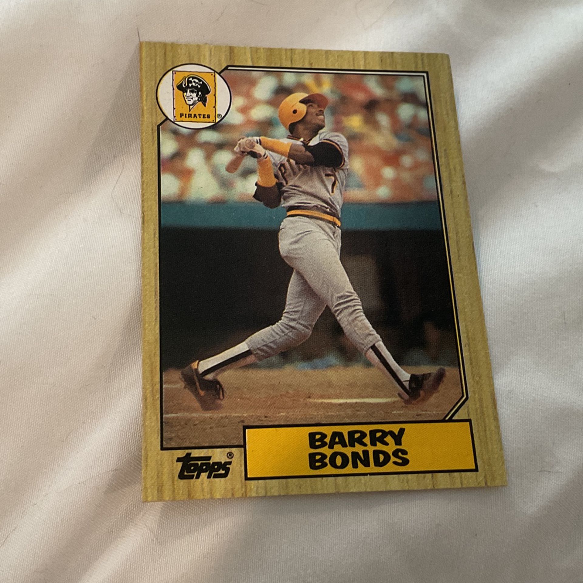 1987 Barry Bonds Topps Baseball Card #320