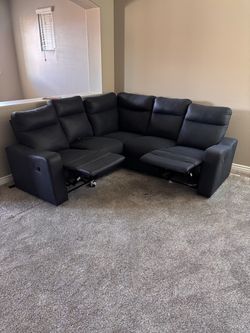 Blue sectional