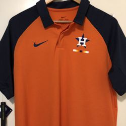 New Medium Nike Houston Astros Polo Golf Collared Shirt Sunset Orange for  Sale in Houston, TX - OfferUp