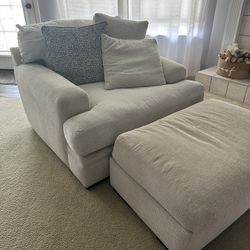 Ivory Cindy Crawford Bedford Park Lounge Chair 